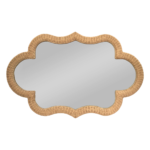Quatrefoil Rattan Mirror