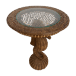 Seahorse Wicker Side Table - Image 2