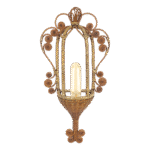 Crown Reed Rattan Sconces (Set of Two)